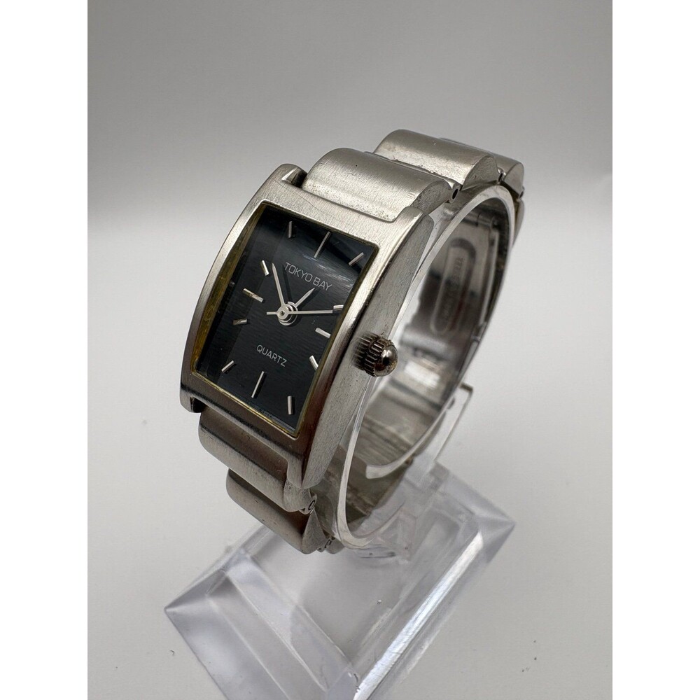 Tokyo Bay Stainless Steel Tank Watch - Minimalist Modern Style